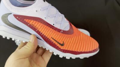 Nike Phantom 6 Elite TF Low-Tops Football Shoes - Red/Jade/Black