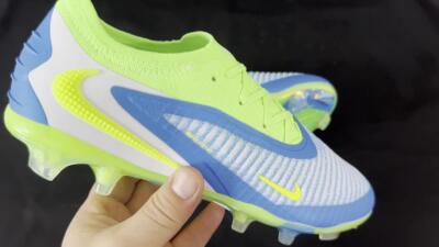 Nike Phantom 6 Low Elite FG Low-Tops Football Boots - Blue/Yellow/White