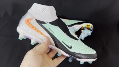 Nike Phantom 6 High Elite AG High-Tops Football Boots - Jade/Black/Silver