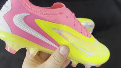 Nike Phantom 6 Low Elite FG Low-Tops Football Boots - Yellow/Pink/White