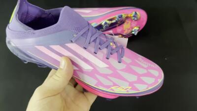 Adidas F50+ Elite Lightstrike Pro FG Low-Tops Football Boots - Pink/Purple/Yellow