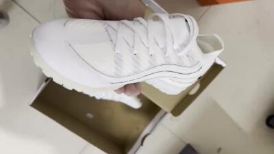 Nike Air Zoom Mercurial Vapor 16 Elite TF Low-Tops Football Shoes - White/Clean White/Black Accents