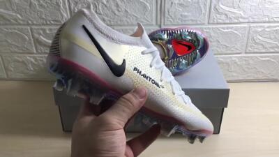 Nike Phantom GT 2 Elite FG Low-Tops Football Boots - White/Yellow/Black