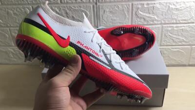 Nike Phantom GT 2 Elite FG Low-Tops Football Boots - White/Red/Green