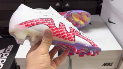 Nike Air Zoom Mercurial Vapor 15 Elite FG Low-Tops Football Boots - White/Red