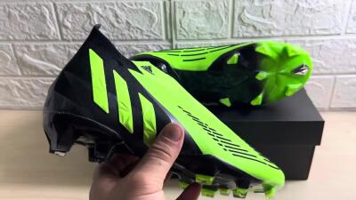 Adidas Predator Edge Geometric+ FG High-Tops Football Boots - Green/Black