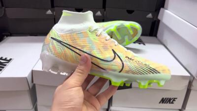 Nike Air Zoom Mercurial Superfly 9 Elite FG High-Tops Football Boots - Blue/Green