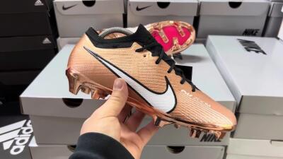 Nike Air Zoom Mercurial Vapor 15 Elite FG Low-Tops Football Boots - Gold/White/Black