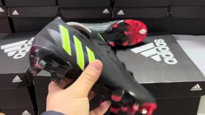 Adidas Predator Edge Geometric.1 Low FG Low-Tops Football Boots - Black/Yellow/Red