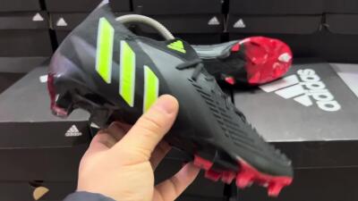 Adidas Predator Edge Geometric.1 FG Low-Tops Football Boots - Black/Yellow/Red