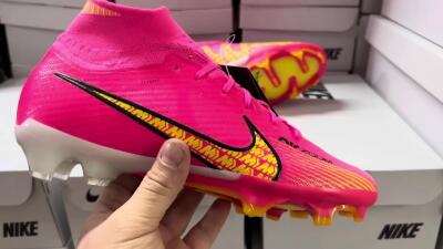 Nike Air Zoom Mercurial Superfly 9 Elite FG High-Tops Football Boots - Red/Black/Yellow