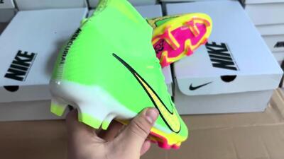 Nike Air Zoom Mercurial Superfly 9 Elite FG High-Tops Football Boots - Green/Yellow/Black