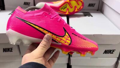 Nike Air Zoom Mercurial Vapor 15 Elite FG Low-Tops Football Boots - Pink/Yellow