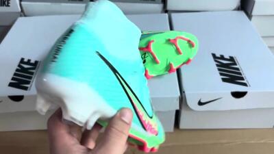 Nike Air Zoom Mercurial Superfly 9 Elite FG High-Tops Football Boots - Blue/Green/Black