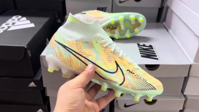 Nike Air Zoom Mercurial Superfly 9 Elite AG High-Tops Football Boots - Green/Orange