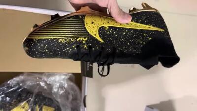 Nike Air Zoom Mercurial Superfly 9 Elite FG High-Tops Football Boots - White/Gold/Silver