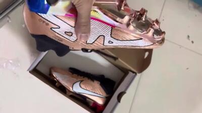 Nike Air Zoom Mercurial Vapor 15 Elite FG High-Tops Football Boots - Gold/White/Black