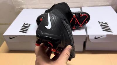 Nike Phantom GX Elite DF FG High-Tops Football Boots - Black/White