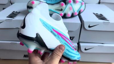 Nike Phantom GX Elite FG Low-Tops Football Boots - Blue/White/Pink