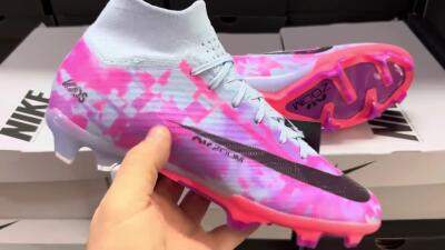 Nike Air Zoom Mercurial Superfly 9 Elite FG High-Tops Football Boots - Blue/Purple/Pink