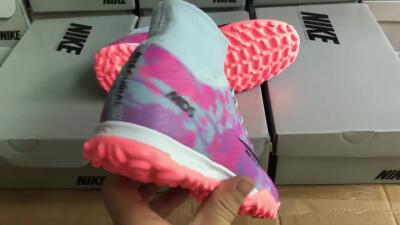Nike Air Zoom Mercurial Superfly 9 Elite TF High-Tops Football Shoes - Blue/Purple/Red