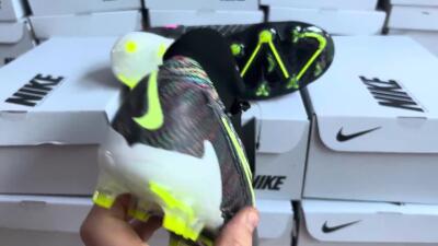 Nike Phantom GX Elite DF FG High-Tops Football Boots - Black/Rainbow