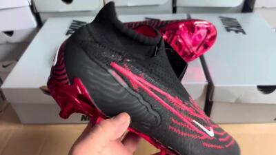 Nike Phantom GX Elite DF FG High-Tops Football Boots - Black/Red