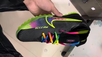 Nike Air Zoom Mercurial Superfly 9 Elite TF High-Tops Football Shoes - Black/Green/Pink