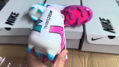 Nike Air Zoom Mercurial Vapor 15 Elite FG Low-Tops Football Boots - White/Pink/Purple