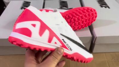 Nike Mercurial Vapor 15 Elite TF Low-Tops Football Shoes - White/Black/Red