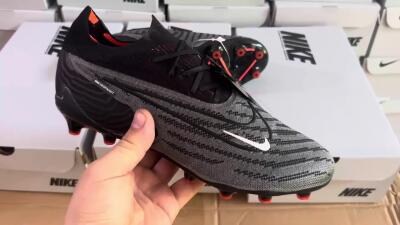 Nike Phantom GX Elite AG Low-Tops Football Boots - Black/Grey