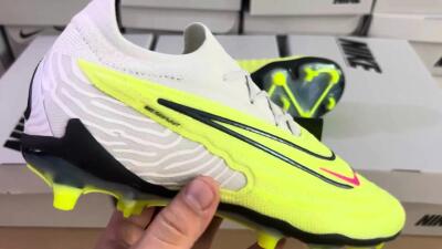 Nike Phantom GX Elite FG Low-Tops Football Boots - White/Green/Black