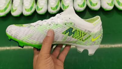 Nike Air Zoom Mercurial Vapor 15 Elite FG Low-Tops Football Boots - White/Green