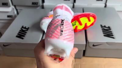 Nike Air Zoom Mercurial Superfly 9 Elite FG High-Tops Football Boots - White/Orange/Sliver