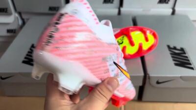 Nike Air Zoom Mercurial Vapor 15 Elite FG Low-Tops Football Boots - White/Orange/Sliver