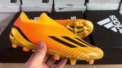 Adidas X Speedportal+ FG Low-Tops Football Boots - Orange/Black/Gold