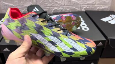 Adidas X Crazyfast Limited Edition FG Low-Tops Football Boots - White/Yellow/Orange/Black