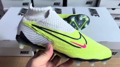 Nike Phantom GX Elite DF FG High-Tops Football Boots - Green/Black/White