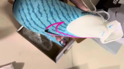 Nike Phantom GX Elite DF AG High-Tops Football Boots - Blue/Black/White/Pink