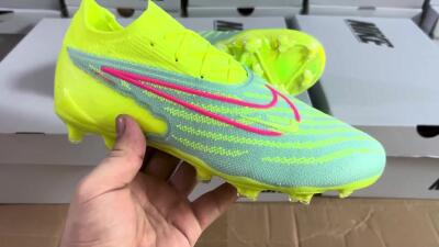 Nike Phantom GX Elite FG Low-Tops Football Boots - Blue/Green/Pink