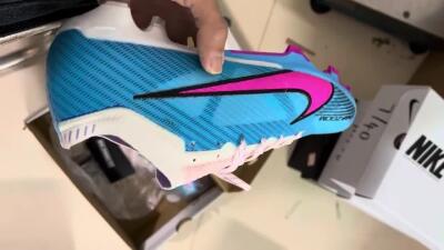 Nike Air Zoom Mercurial Vapor 15 Elite FG Low-Tops Football Boots - Blue/Pink/White