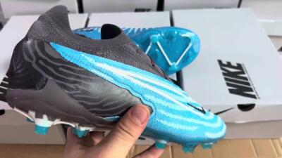 Nike Phantom GX Elite FG Low-Tops Football Boots - Blue/White/Black