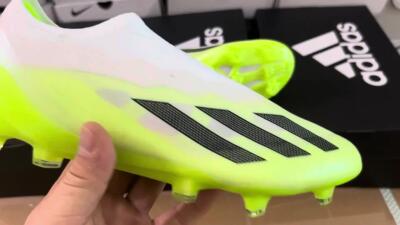 Adidas X Crazyfast.1 LL FG Low-Tops Football Boots - Green/Black/White