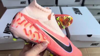 Nike Phantom GX DF Elite FG High-Tops Football Boots - Orange/Black/Purple