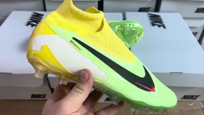 Nike Phantom GX Elite DF FG High-Tops Football Boots - Yellow/Green/Black/Red
