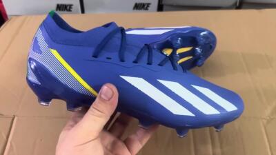 Adidas X Crazyfast.1 FG Low-Tops Football Boots - Blue/White/Yellow
