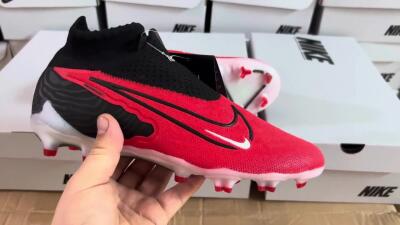 Nike Phantom GX Elite FG High-Tops Football Boots - Red/Black/White