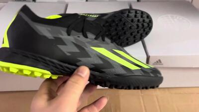 Adidas X Crazyfast.1 TF Low-Tops Football Shoes - Black/Yellow