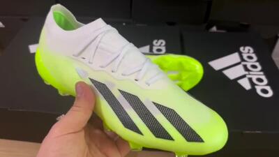 Adidas X Crazyfast.1 Messi FG Low-Tops Football Boots - Green/Black/White