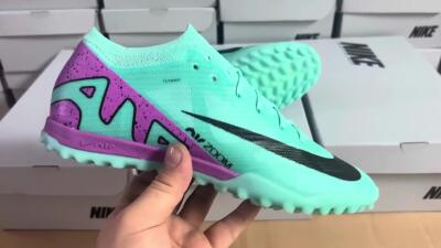 Nike Air Zoom Mercurial Vapor 15 Elite TF Low-Tops Football Shoes - Blue/Black/Purple